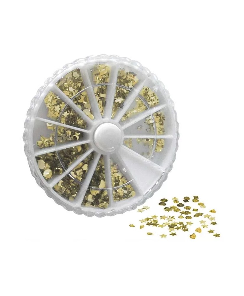 Strass Roue 12X48 Dore Assortis - IB
