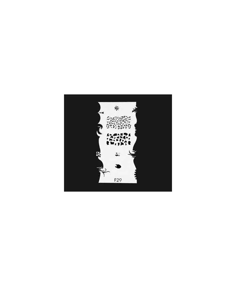 Pochoir Peint Faux Ongles F29 - IB