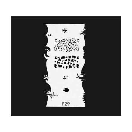 Pochoir Peint Faux Ongles F29 - IB