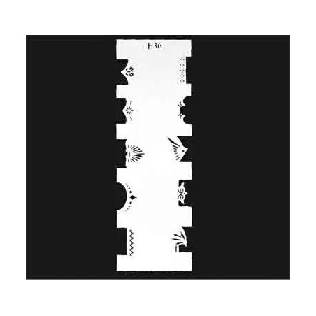 Pochoir Peint Faux Ongles F36 - IB