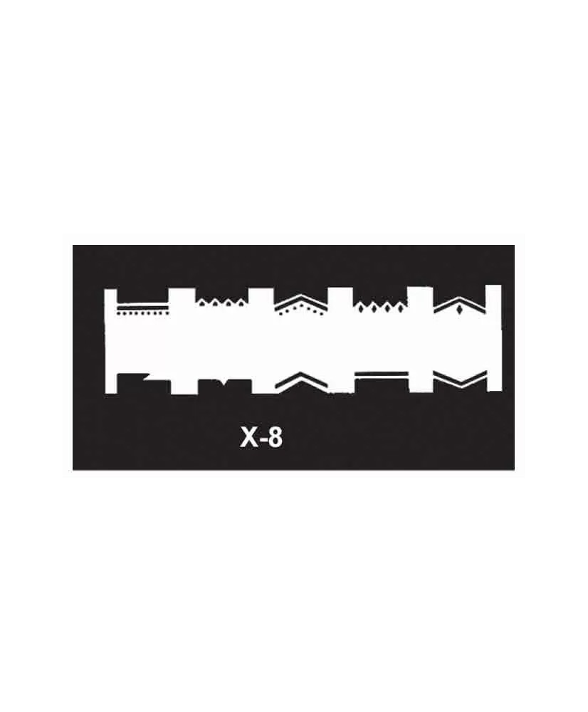 Pochoir Peint Faux Ongles Geometrie X8 - IB