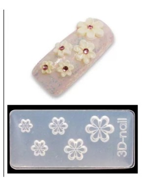 Moule-3D Décor Acrylic Fleurs-2 - IB
