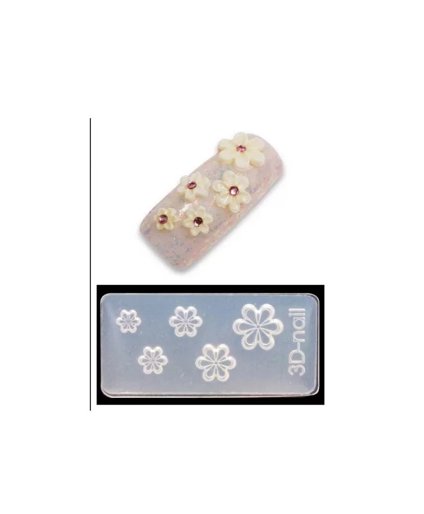 Moule-3D Décor Acrylic Fleurs-2 - IB