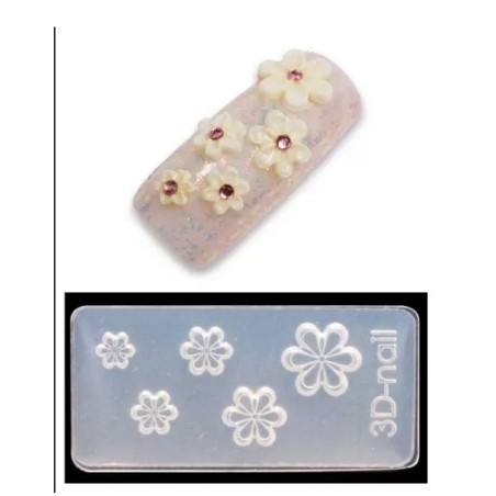 Moule-3D Décor Acrylic Fleurs-2 - IB