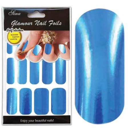 Feuille Stick Décorongle X15 Bleu - IB