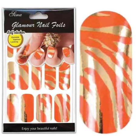 Feuille Stick Décorongle X15 Orange - IB