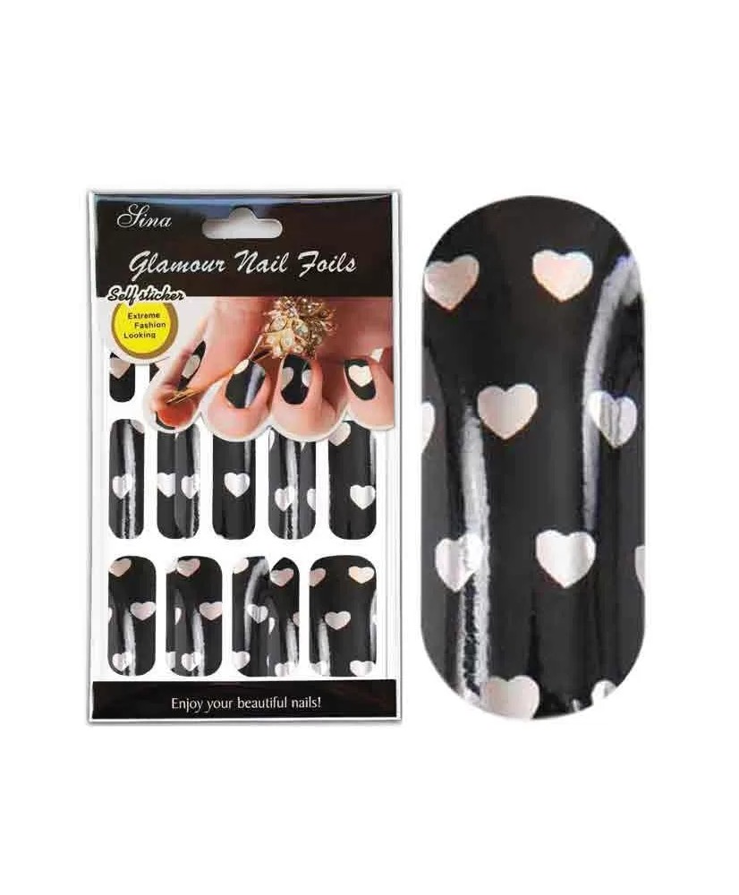 Feuille Stick Décox15 Noir Coeur Or - IB