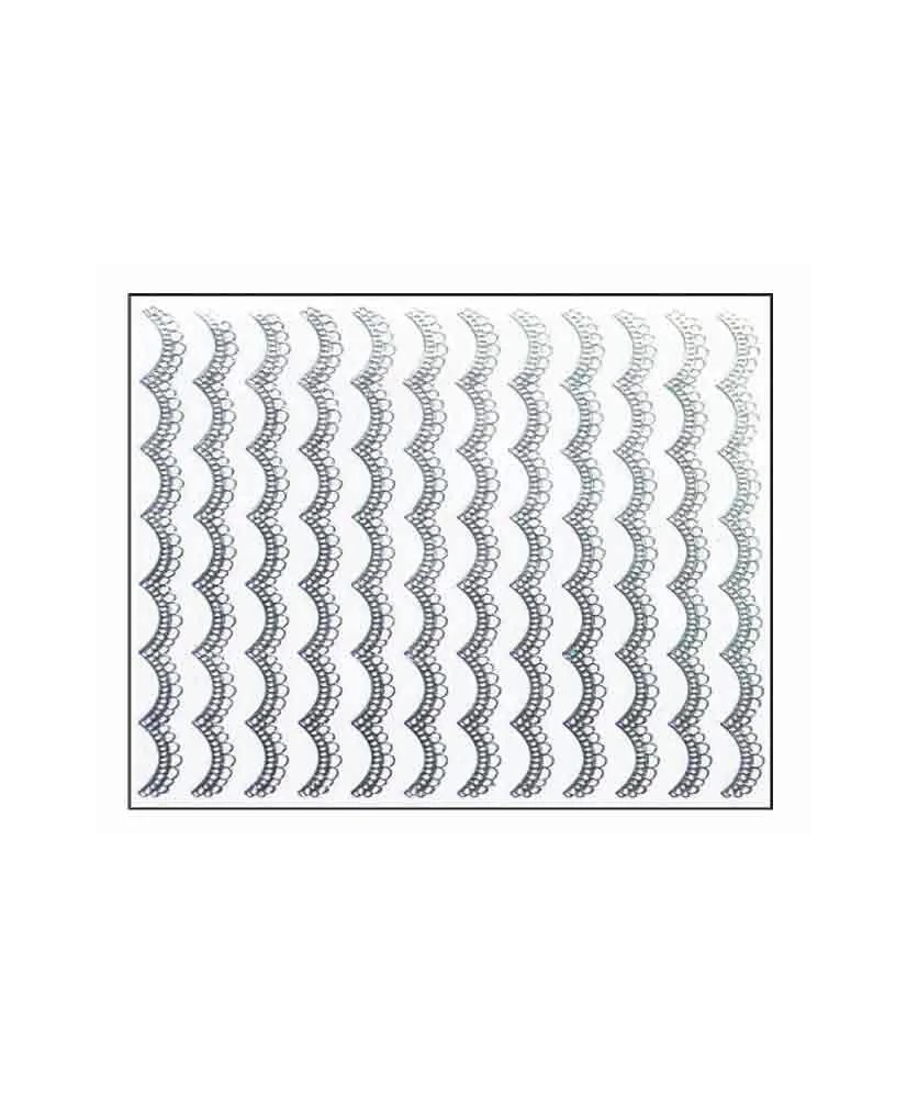 Décor Ongles Argent Guirlandes Mns06 - IB