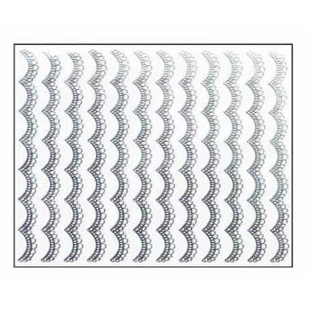 Décor Ongles Argent Guirlandes Mns06 - IB