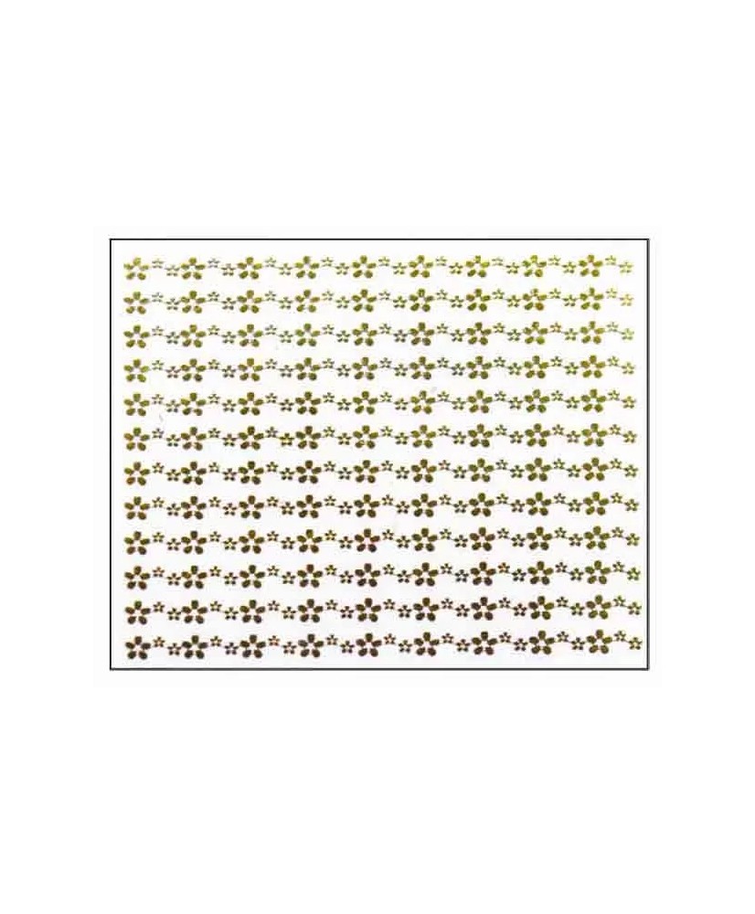 Décor Ongles Dore Fleurs Mns41 - IB