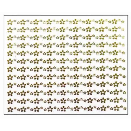 Décor Ongles Dore Fleurs Mns41 - IB