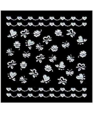 Décor Ongles Argent Coeurs    Xts138 - IB