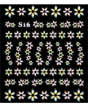 Décor Ongles Color Fleurs  S-16 - IB