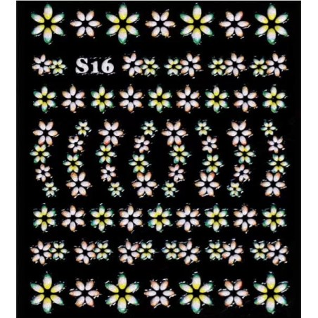 Décor Ongles Color Fleurs  S-16 - IB