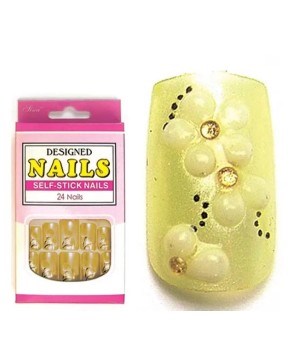 Faux Ongles X24 Orkis Jaune 3D - IB