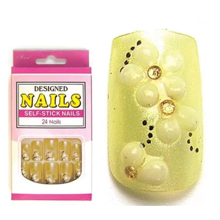 Faux Ongles X24 Orkis Jaune 3D - IB
