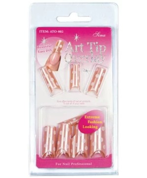 Faux Ongles Overlay-Tip X24 Beige Pois Blanc - IB