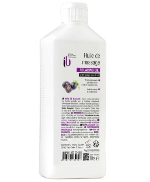 Huile de Modelage Visage et Corps 1L - Pépins de Raisin, Vitamines E et B5