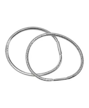Elastique Gaine Argent Ponytail x10 (45mm)