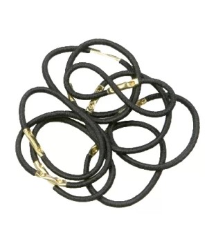Elastique Gaine Medium Ponynail Noir x10 (35mm)