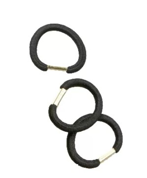 Elastique Gaine Large Ponynail Noir x3 (35mm)