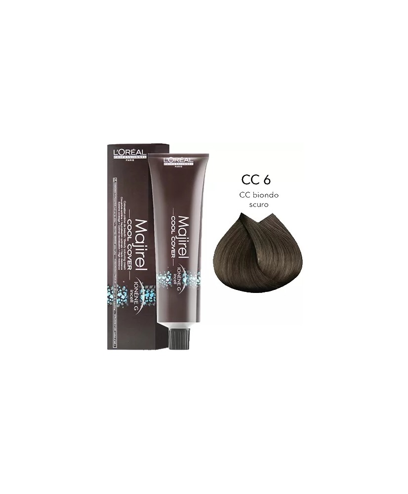 6 - BLOND FONCÉ - COLORATION MAJIREL COOL COVER - (50ml)