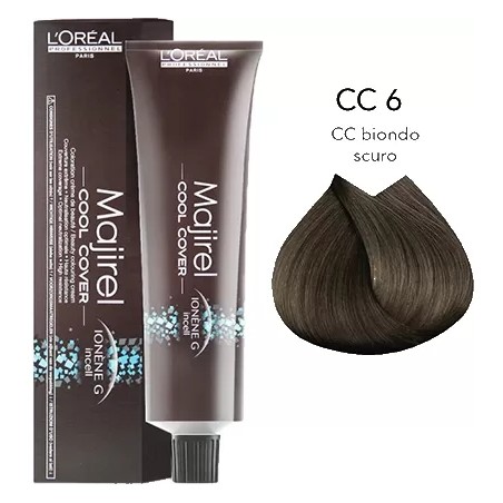 6 - BLOND FONCÉ - COLORATION MAJIREL COOL COVER - (50ml)