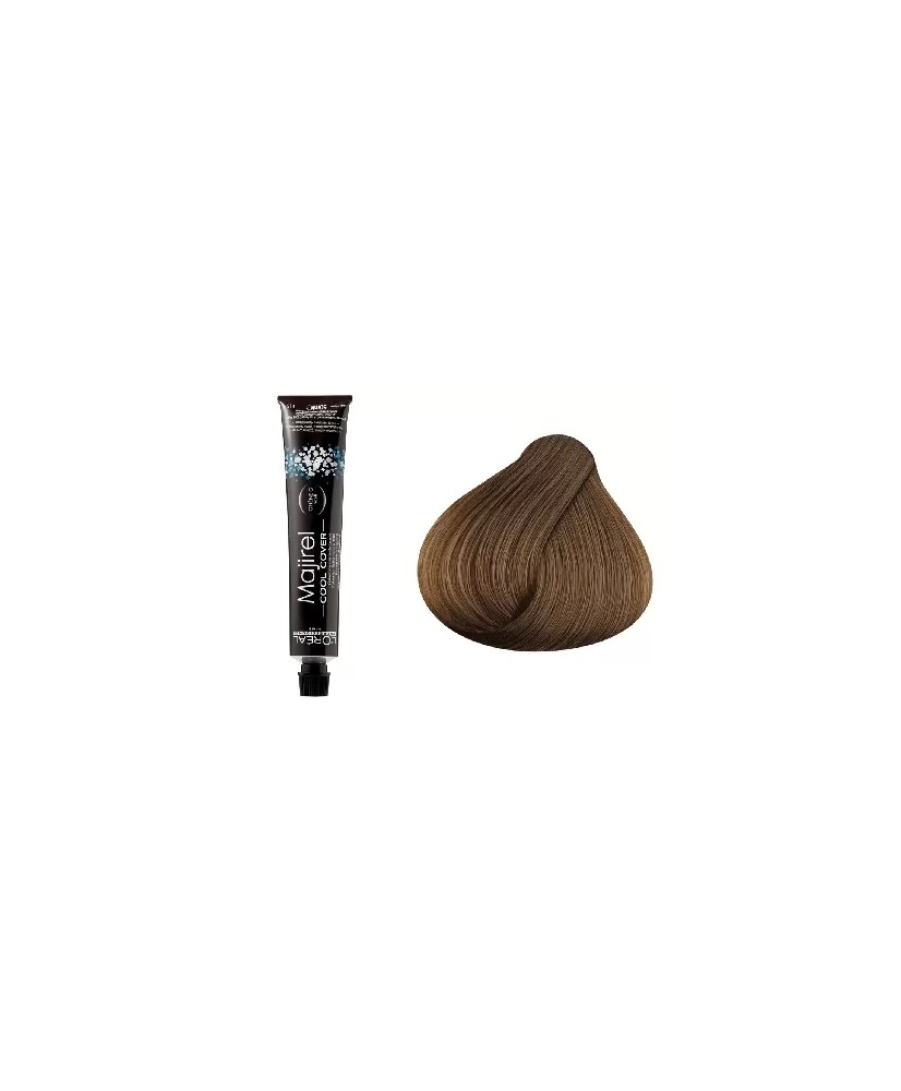 6.1 - BLOND FONCÉ CENDRE - COLORATION MAJIREL COOL COVER - (50ml)
