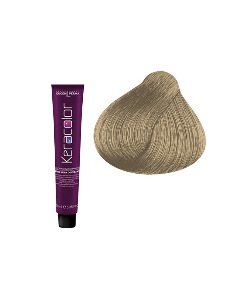 9.13 - BLOND TRÈS CLAIR CENDRE DORÉ - COLORATION KERACOLOR - (100ml)