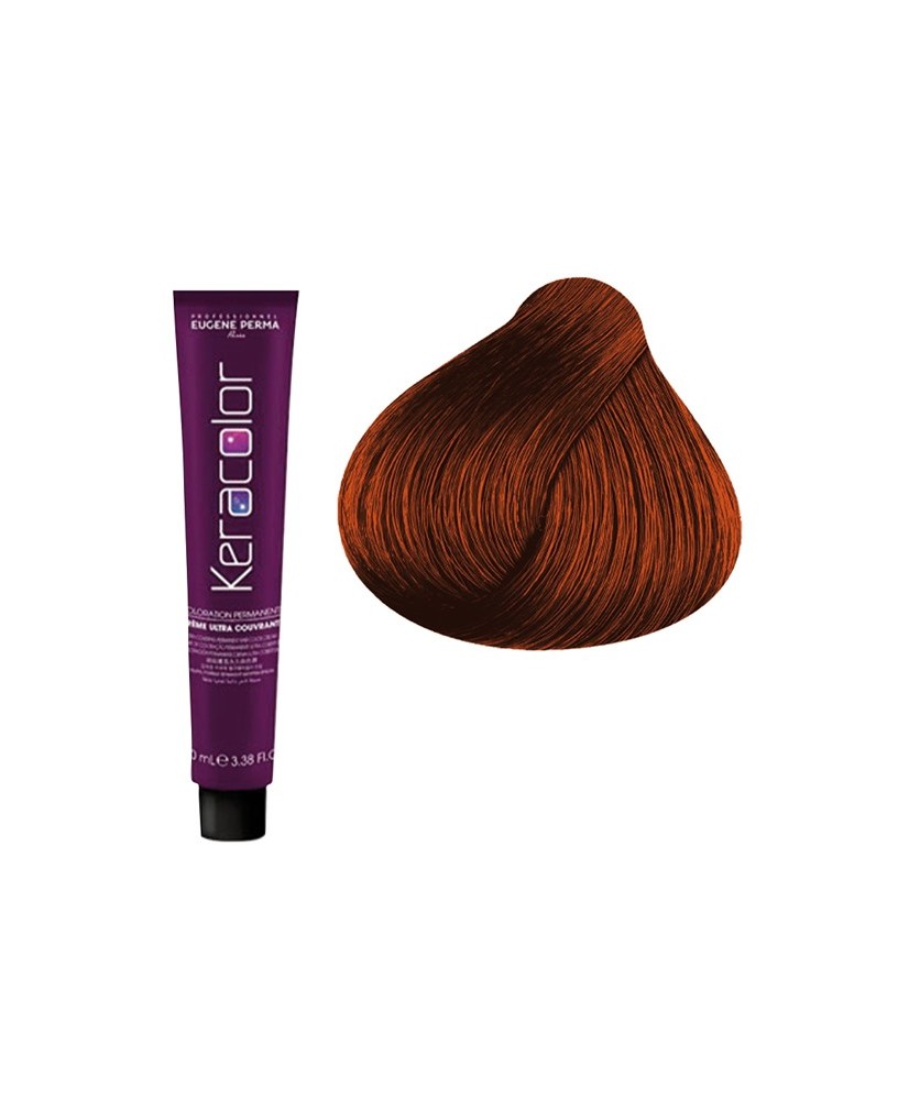 5.45 - CHATAIN CUIVRÉ ACAJOU - COLORATION KERACOLOR - (100ml)