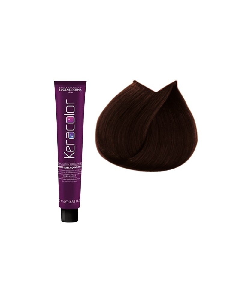 4.15 - CHATAIN CENDRE ACAJOU - COLORATION KERACOLOR - (100ml)