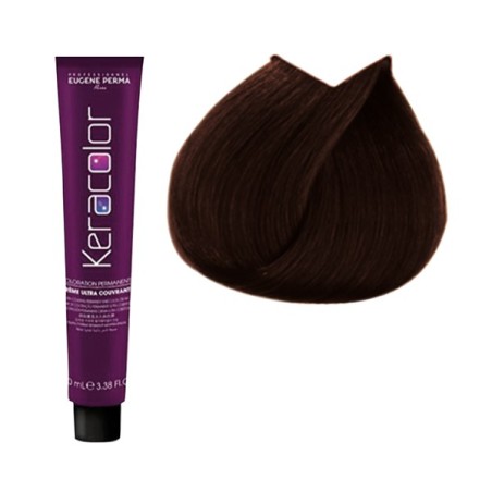 4.15 - CHATAIN CENDRE ACAJOU - COLORATION KERACOLOR - (100ml)