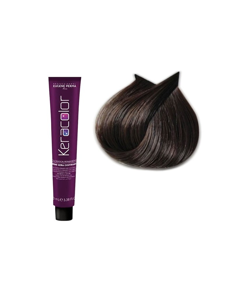 5.12 - CHATAIN CLAIR CENDRE IRISE - COLORATION KERACOLOR - (100ml)