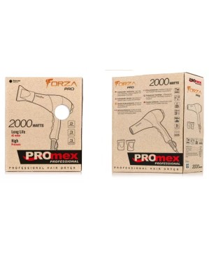 Sechoir FORZA-PRO Noir 2000W avec 2 becs - PROMEX