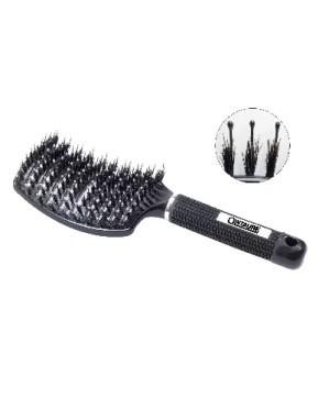 Brosse Super Lissage Braziline - Incurvée, Mixte 11 Rangs Perlés