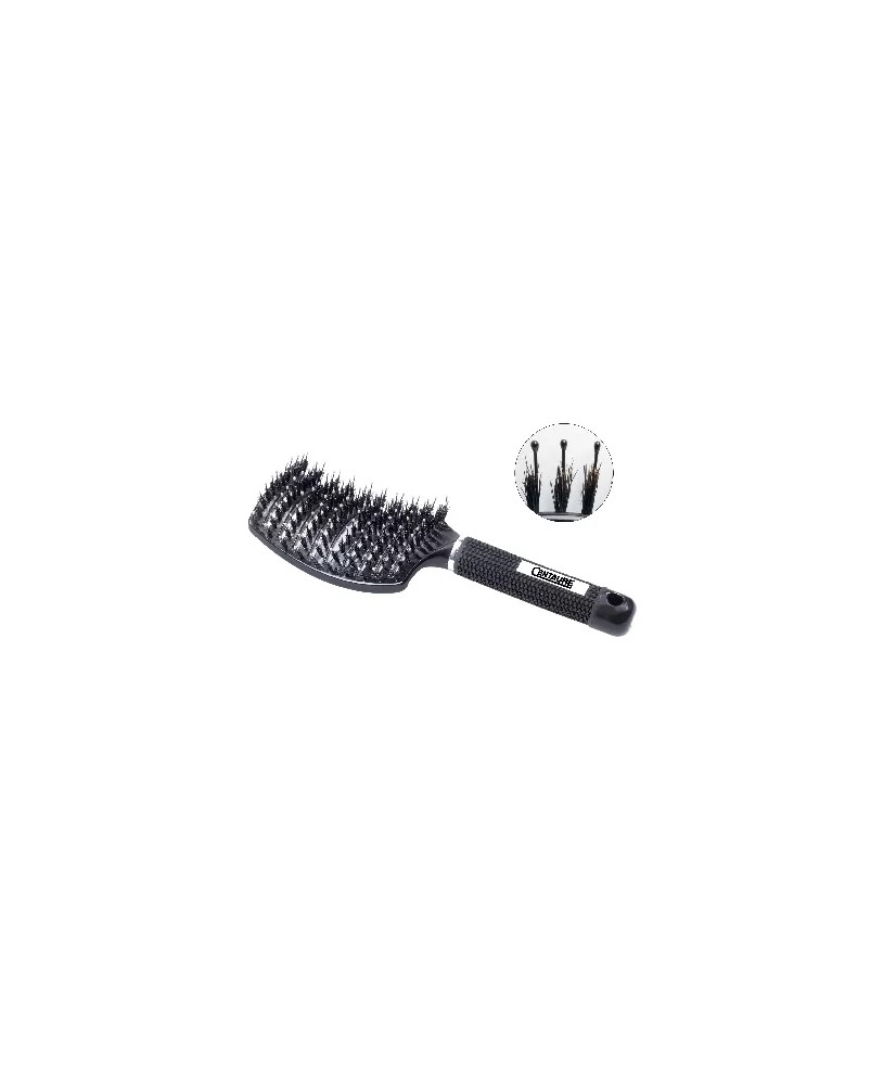 Brosse Super Lissage Braziline - Incurvée, Mixte 11 Rangs Perlés