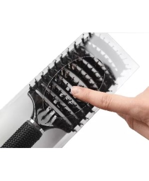 Brosse Super Lissage Braziline - Incurvée, Mixte 11 Rangs Perlés