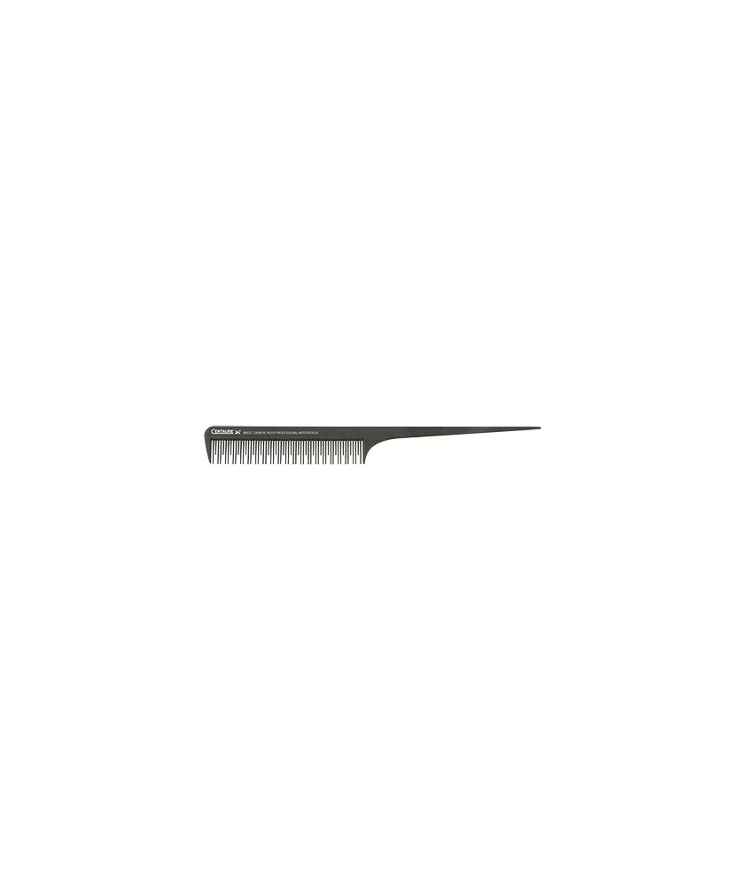 Peigne Carbone Queue crepage 23cm + 2 Pinces - Cen