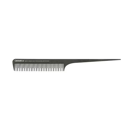 Peigne Carbone Queue crepage 23cm + 2 Pinces - Cen