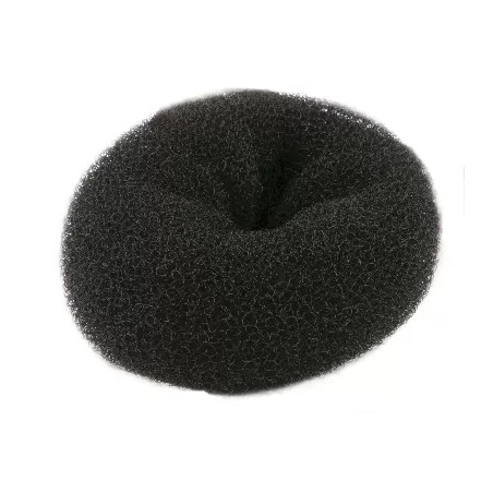Crepon à chignon pouf - Noir - 9x3.5cm