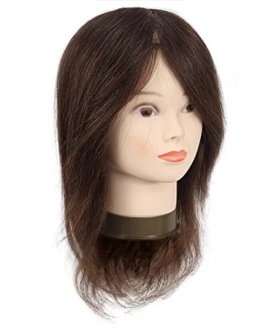 Tête d'Étude JESSY - Cheveux Naturels Châtain 30/35 cm