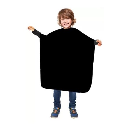 Peignoir cape noir enfant velcro Simply