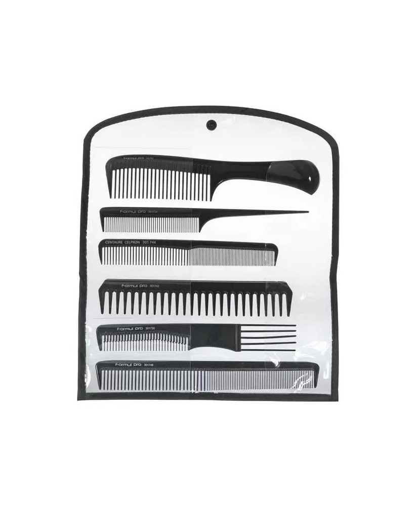 Trousse de 6 peignes professionnels - Formul Pro