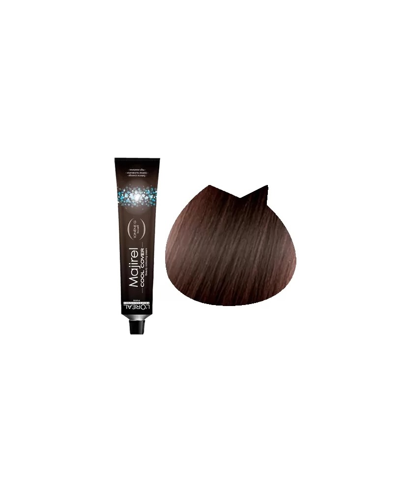 5.18 - CHATAIN CLAIR DORÉ MOCCA - COLORATION MAJIREL COOL COVER - (50ml)