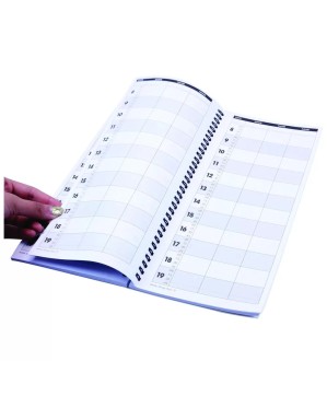 Carnet de rendez-vous 13x30cm 3 colonnes 200 Pages
