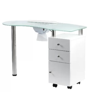 Table Manuc-Aspi VETRIX Blanche 120X50X77cm