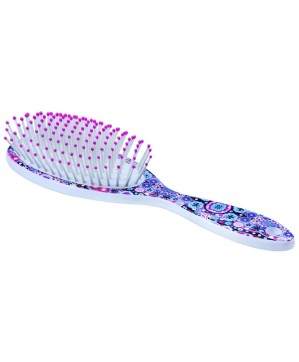 Brosse pneumatique manche color flower - Centaure