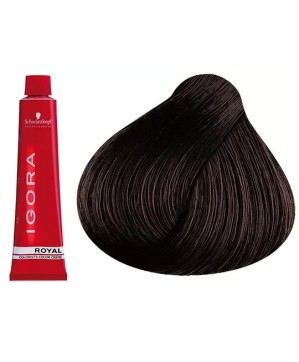4.63 - CHATAIN MOYEN MARRON MAT - COLORATION IGORA - (60ml)