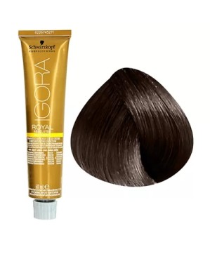 4.50 - CHATAIN MARRON DORÉ NATUREL - COLORATION IGORA - (60ml)