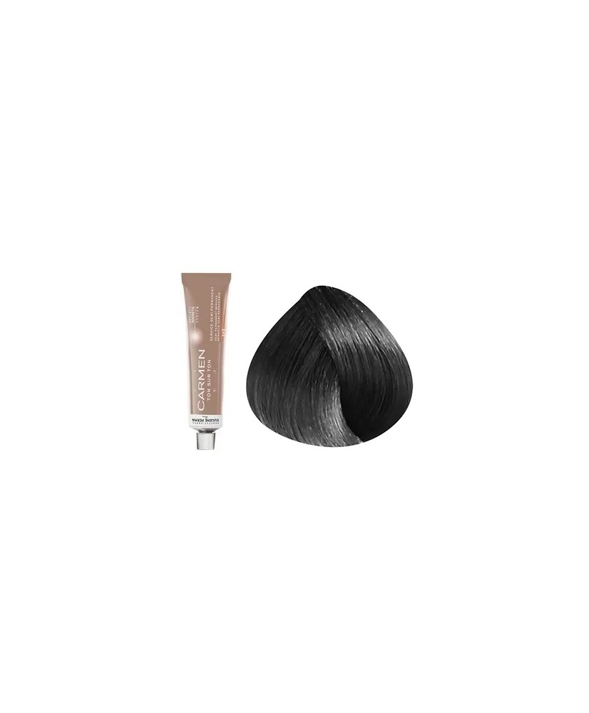 6.12 - BLOND FONCÉ CENDRE IRISE - COLORATION CARMEN - (60ml)